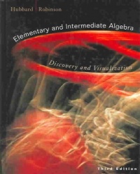 Elementary and Intermediate Algebra: Discovery and Visualization