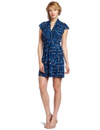 French Connection Women's Electric Meadow Jersey Dress, Blue, 2