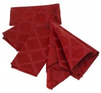 Lenox Laurel Leaf Napkins, Cranberry, Set of 4