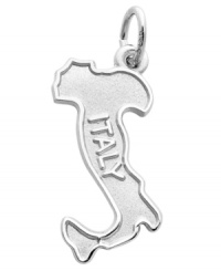 Give boring style the boot! Rembrandt's chic Italy charm is crafted from sterling silver and will make the perfect addition to your favorite charm bracelet or necklace. Approximate drop: 1 inch.