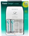 Sony Cycle Energy BCG34HLD2RN 1000 mAh Power Charger with 2 AA Pre-Charged Batteries