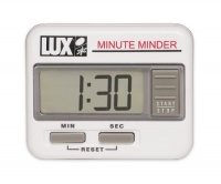 Lux CU100 Digital Count Up/Down Timer, White