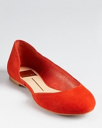 Low cut d'Orsay sides make these Dolce Vita flats feminine and flattering.