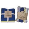 Now Designs Floursack Towel and Dishcloth Set of 6, Sapphire