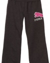 Puma - Kids Girls 2-6x Sequin Cat Pant, Dark Gray, 5