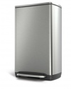 simplehuman Rectangular Step Trash Can, Fingerprint-Proof Brushed Stainless Steel, 38-Liter /10-Gallon