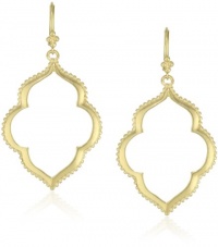 T Tahari Gold Open Drop Earrings