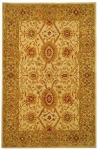 Safavieh Anatolia Collection Handmade Rug, Ivory/Sage, 4' x 6'