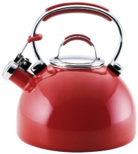 KitchenAid Teakettle 2-Quart Gourmet Essentials Porcelain Enamel Kettle , Red