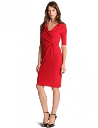 Jones New York Women's Mj Cowl Draped Dress