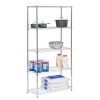 Honey-Can-Do SHF-01913 5-Tier Adjustable Shelving System, 16-Inch by 36-Inch by 72-Inch, Chrome