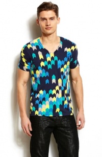 Armani Exchange Pop Print V-Neck Tee