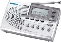 Sangean DT-220A AM/FM Stereo Pocket Size Radio with Self-Storage Headphones