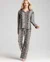 40 Winks improves on a classic style with soft, stretchy fabric and an exotic snow leopard print.