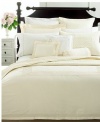 Martha Stewart Trousseau Leaf Embroidered King Duvet Cover