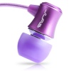 JBuds J3 Micro Atomic In-Ear Earbuds Style Headphones with Travel Case (Purplelicious)