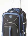 Travelpro Luggage T-Pro Bold 25 Inch Expandable Rollaboard Bag, Black/Blue, One Size