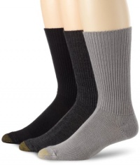 Gold Toe Men's Fluffies 3 Pack Casual Socks