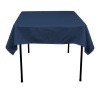 54 in. Square Polyester Tablecloth Navy Blue