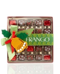 The perfect gift for chocolate lovers on your list. While some of these milk mint chocolates are wrapped in cheery red foil and others are topped with cute candy decorations, one thing is for sure -- every bite is totally delicious!