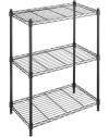 Whitmor 6070-3436 Supreme Small 3-Tier Shelving, Black