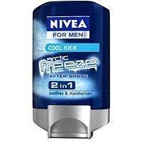 Nivea For Men 2 In 1 Artic Freeze, After Shave Gel and Moisturizer, 3.3-Ounce (Pack of 2)