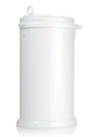 Ubbi Steel Diaper Pail in White