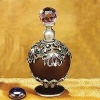 StealStreet SS-A-51616 Crystal Jewel Fragrance Perfume Bottle, Elegant Red