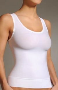 SPANX On Top and In Control Modern Scoop Tank (906) L/White