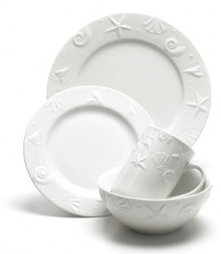 Thomson Pottery 16−pc. Set Embossed Shell