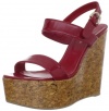 Sergio Rossi Women's 5 Patent Cork Sandal