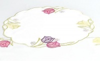 Homewear Table Linens, Set of 6 Springtime Tulip Dance Round Placemats 16