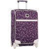 Diane Von Furstenberg Luggage Color On The Go Custom 24 Inch Expandable Spinner, Purple/White, One Size