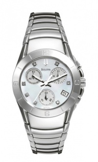 Bulova Women's 96P006 Diamond Dial Chronograph Watch