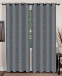 Bring casual sophistication into your room with the Stratton window panel. Featuring a relaxed, linen-like look and unique, square grommets that slide easily onto a decorative rod.