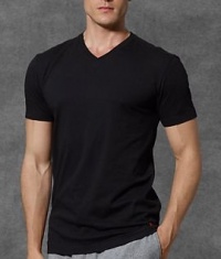 Polo Ralph Lauren Slim Fit Cotton V-Neck T-Shirt 3-Pack, L, Black/Grey Assorted