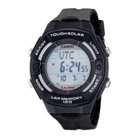 Casio Women's LWS200H-1ACF Solar Runners 120-Lap Black Digital Sport Watch