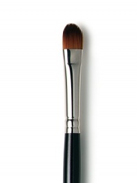 Contains the highest quality synthetic fibers for providing a sheer & even application of Eye Basics and Eye Colour. The synthetic brush lends itself to being able to deposit colour in fewer strokes in order to have perfect control of creme eye products. Using the back of your hand as a palette, dab a small amound of desired eye product onto it, work colour into the bristles and apply directly to the eyelid where desired. 