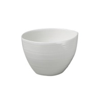 Sasaki Spin White Sugar Bowl with Lid