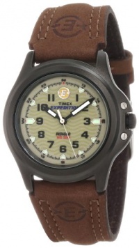 Timex Women's T47042 Expedition Brown Leather Strap Metal Field Watch