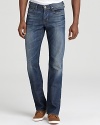 Distressed for an authentic look and feel, these jeans from Hudson keep you on your game.