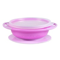 The First Years Meal Mates Toddler Suction Bowl with Lid, Colors May Vary