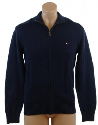 Tommy Hilfiger Mens Full-Zip Cardigan Sweater - L - Navy