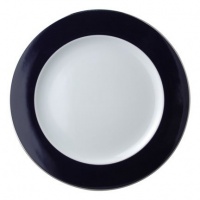 Bernardaud Opaline Service Plate Navy Blue/Platinum Service Plate 11.6 In