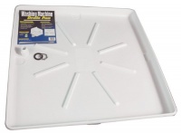 Camco 20752 30-Inch by 32-Inch Washing Machine Pan, White