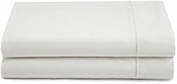 Calvin Klein Home Classic Cord Sheeting Standard Pair Pillowcase, White