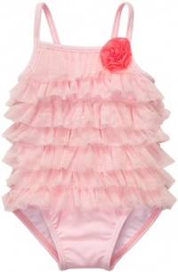 Carter's Butterfly Cutie 1-piece Ruffle Swimsuit Pink (24 Months)