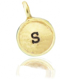 Lucky Feather Charm Builder Letter Coin Charm - Initial S