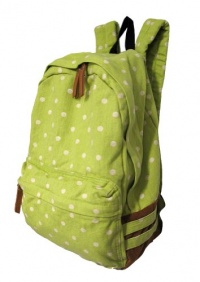 Carrot Ab-24021 Polkadot Print Canvas Backpack