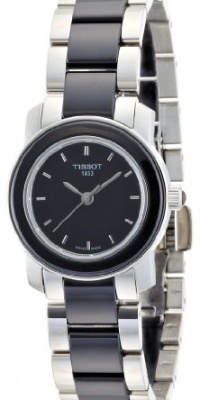 Tissot Women's T0642102205100 Cera Black Dial Ceramic Watch